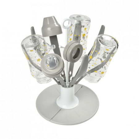 Uscator pliabil biberoane Beaba Floare Grey [1]