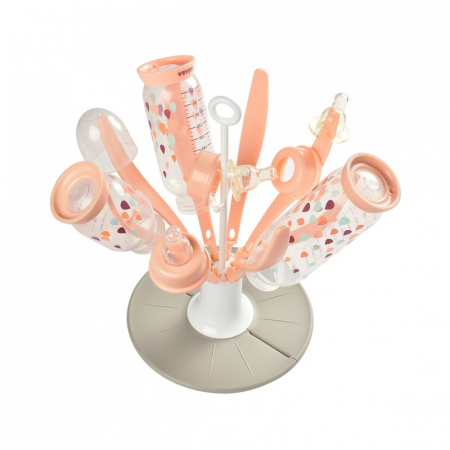 Uscator pliabil bieroane Beaba Floare Pink [3]