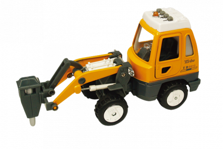 Jucarii si jocuri copii - Utilaj de constructii de jucarie cu sunete si lumini, 16-18 cm, ciocan demolator