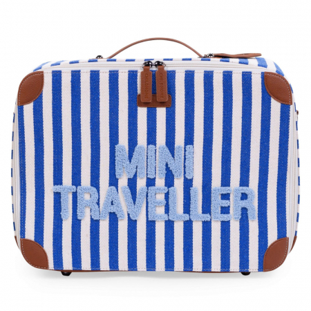 Genti bebe - Valiza pentru copii Childhome Mini Traveller Albastru/Alb