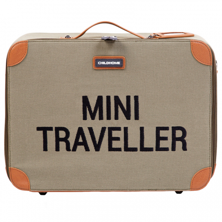 Genti bebe - Valiza pentru copii Childhome Mini Traveller Kaki-Resigilat