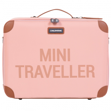 Genti bebe - Valiza pentru copii Childhome Mini Traveller Roz-Resigilat
