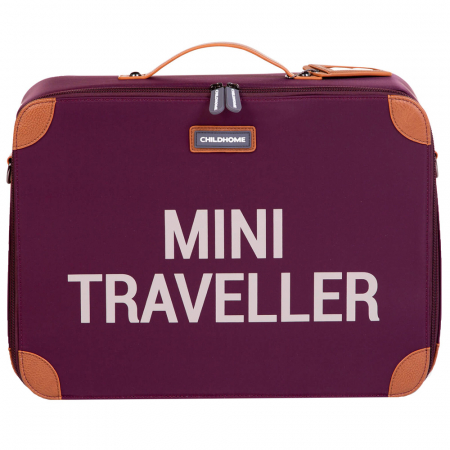 Genti bebe - Valiza pentru copii Childhome Mini Traveller Visiniu