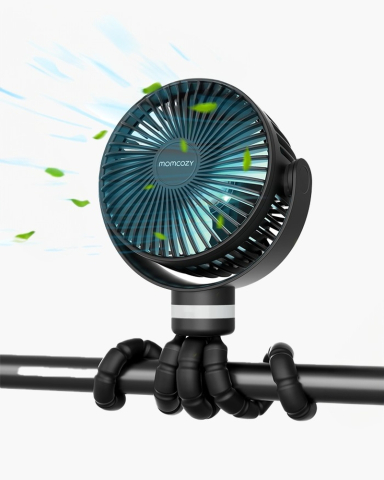 Accesorii transport copii - Ventilator portabil pentru carucior Momcozy Black