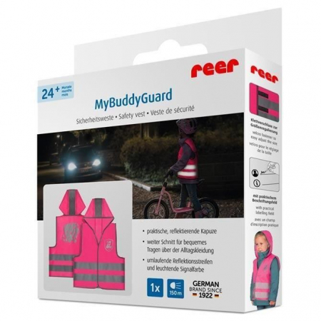 Vesta de siguranta MyBuddyGuard Elefant roz REER [1]
