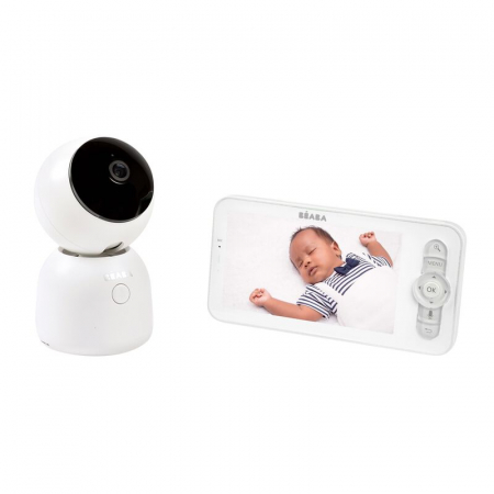 Video monitoare bebelusi - Video Monitor Digital cu lumina de veghe + Wi-Fi Beaba ZEN Night Light White