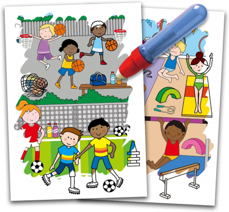 Water Magic: Carte de colorat Ora de sport [3]