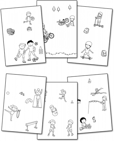 Water Magic: Carte de colorat Ora de sport [1]