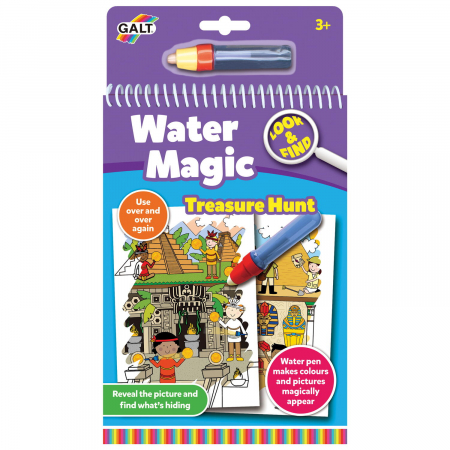 Arta si creatie - Water Magic: Carte de colorat Vanatoarea de comori