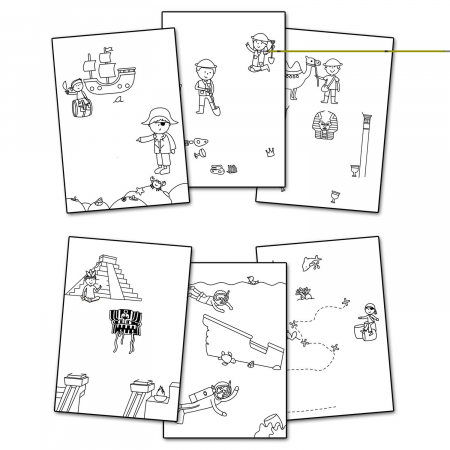 Water Magic: Carte de colorat Vanatoarea de comori [2]