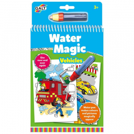 Arta si creatie - Water Magic: Carte de colorat Vehicule