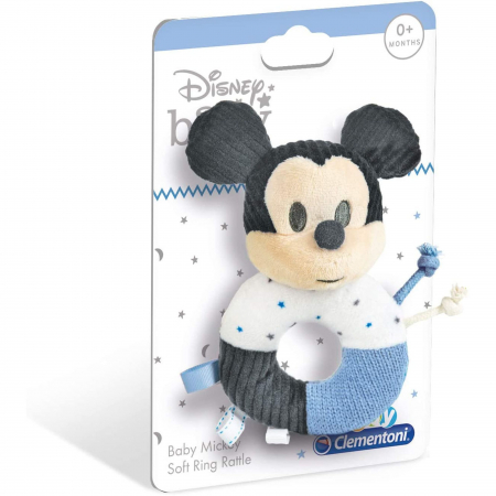 Jucarii bebelusi - Zornaitoare Clementoni Inel moale Mickey Mouse