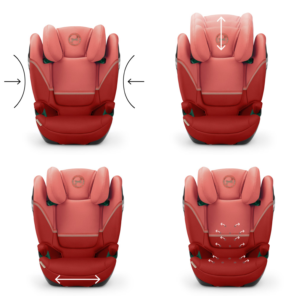 Cybex Solution S2 I-FIX - Hibiscus Red