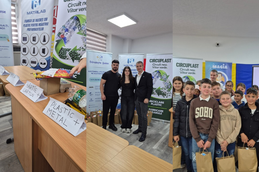 Despre reciclare, prin joacă - o experiență educativă pentru elevii din Școala Gimnazială Calopăr