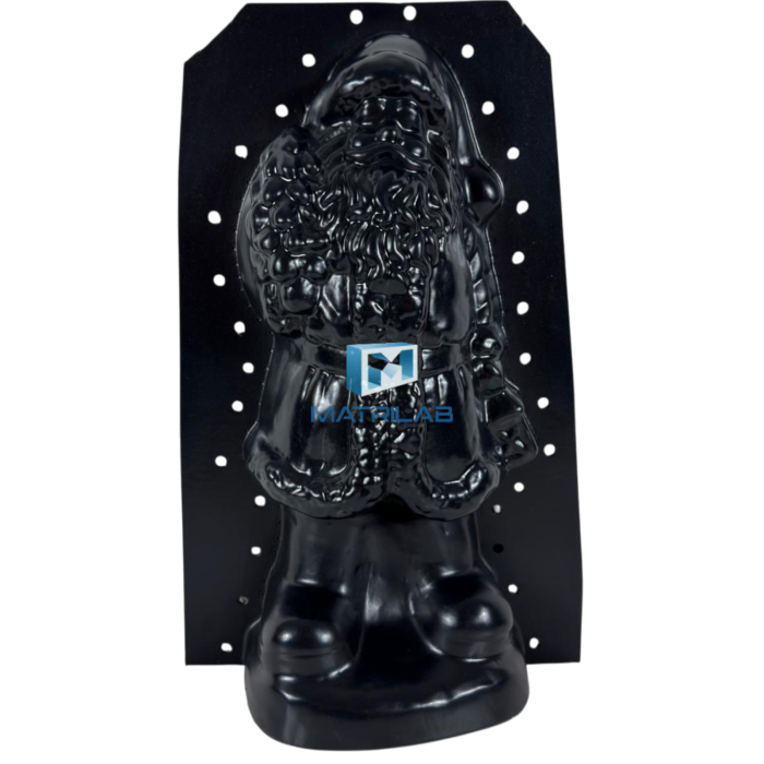 Matrita Santa Claus  50 cm H - set 2 bucati fata si spate [4]