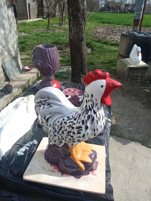 Crested cock mold 38.5 cm H [3]