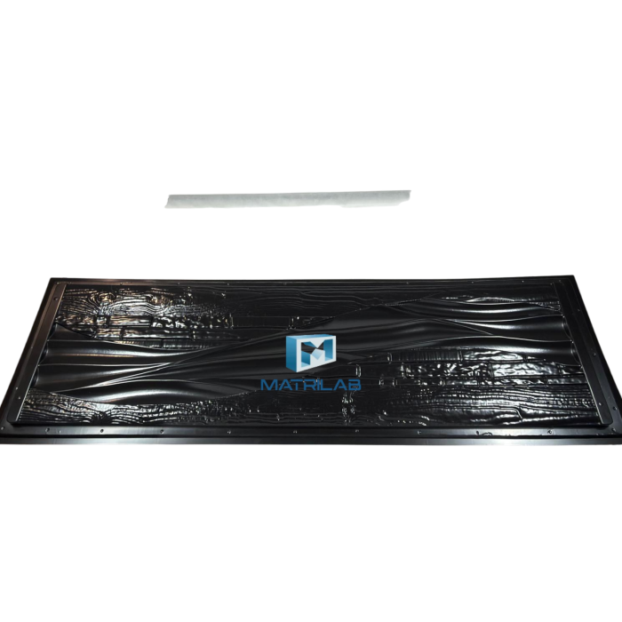 Matrita gard 200x50 cm model PIATRA cu VALURI si LEMN [3]