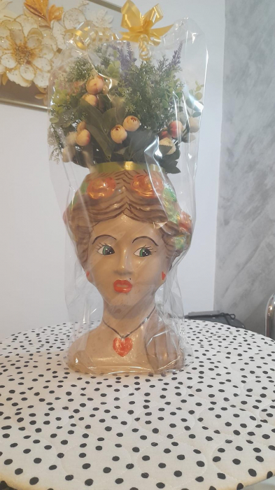 Matrita Ghiveci Cap Femeie  32 cm H [7]