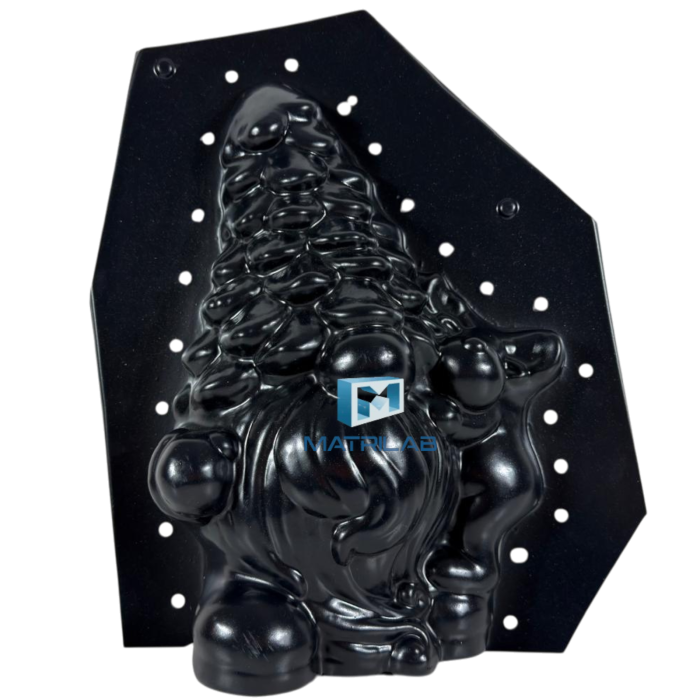 Matrita Gnom brad de Craciun  34 cm H - set 2 bucati fata si spate [1]