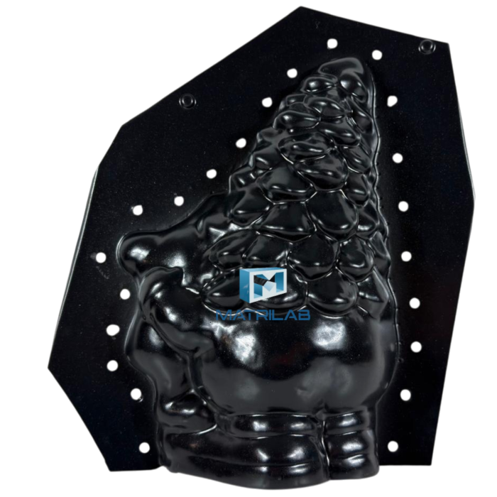 Matrita Gnom brad de Craciun  34 cm H - set 2 bucati fata si spate [5]