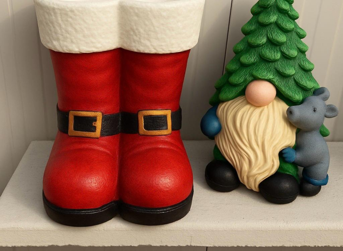 Matrita Santa Boots  30 cm H - set 2 bucati fata si spate [3]