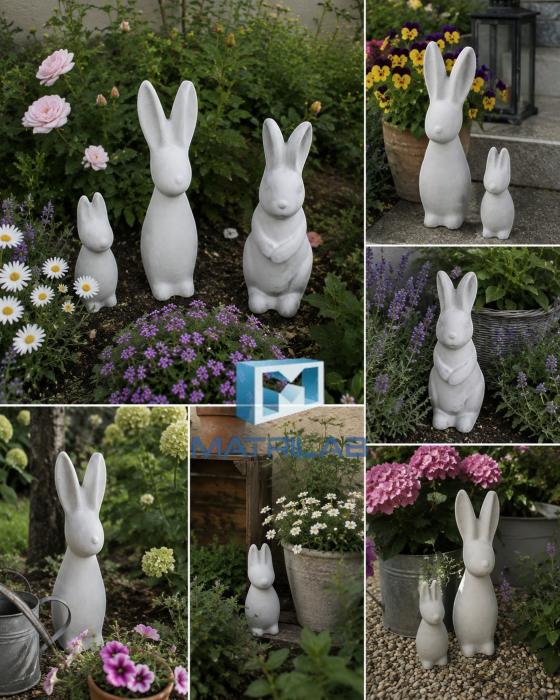 Garden bunny mold 48 cm H [4]