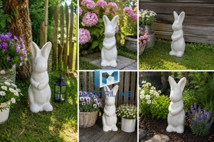 Cute rabbit mold 43 cm H [4]