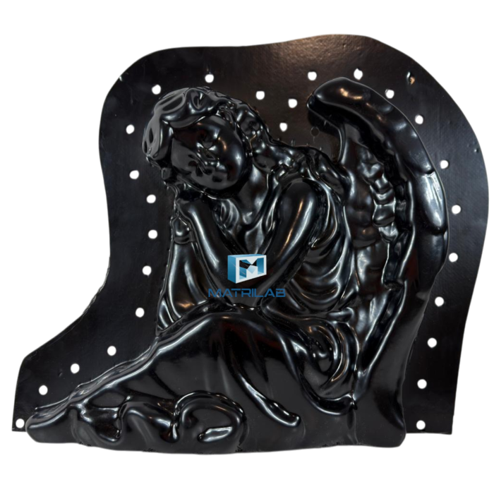 Matrita Ingeras care doarme de dreapta  34 cm H - set 2 bucati fata si spate [1]