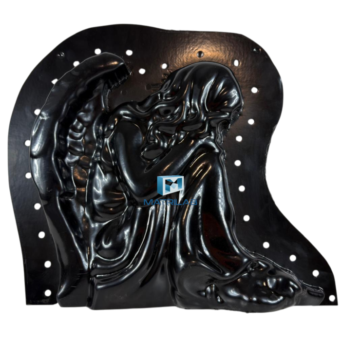 Matrita Ingeras care doarme de dreapta  34 cm H - set 2 bucati fata si spate [4]