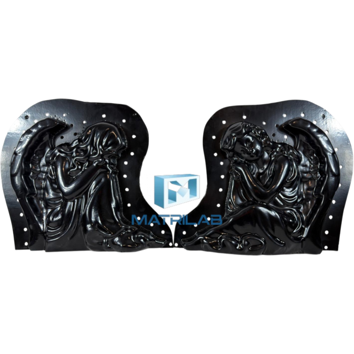 Matrita Ingeras care doarme de dreapta  34 cm H - set 2 bucati fata si spate [3]