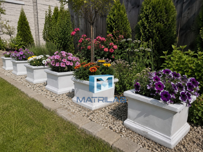 Matrita Jardiniera beton CUBO  35.5x35.5x27 cm [4]