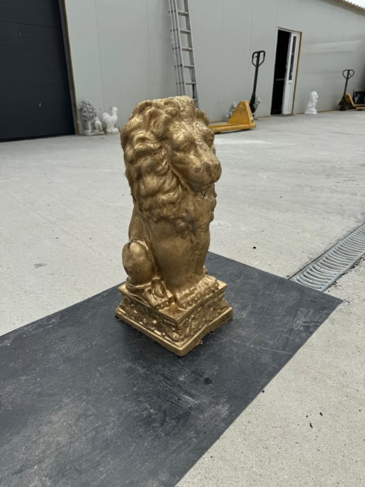 Matrita Leu statueta 60 cm H - set 2 bucati fata si spate [5]