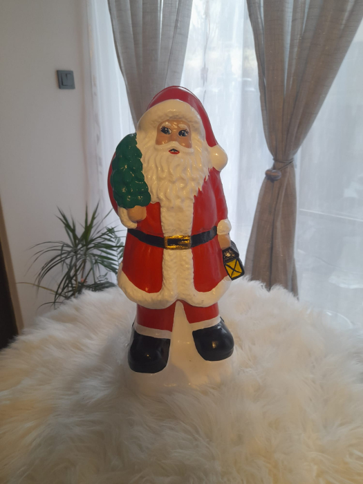 Matrita Santa Claus  50 cm H - set 2 bucati fata si spate [6]