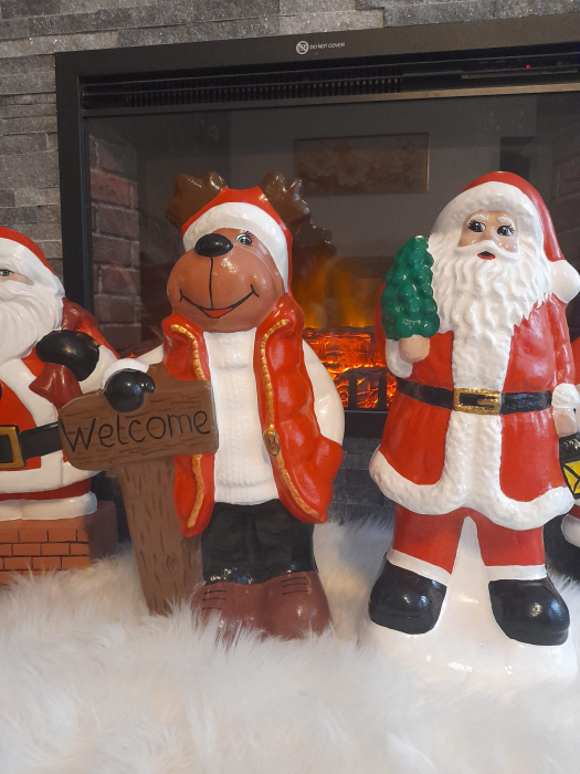 Matrita Santa Claus  50 cm H - set 2 bucati fata si spate [5]