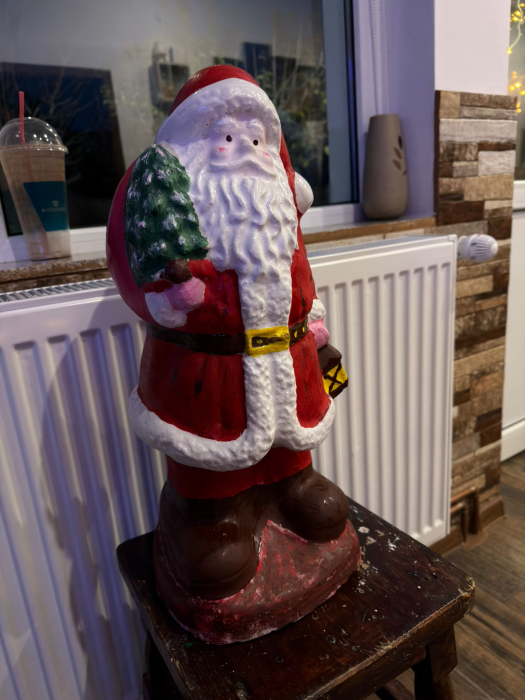 Matrita Santa Claus  50 cm H - set 2 bucati fata si spate [3]