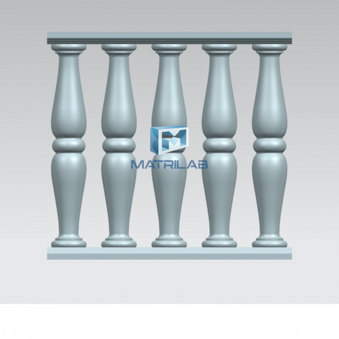 Matrita Stalpisor Balustrada 82 cm H - set 2 bucati fata si spate [5]