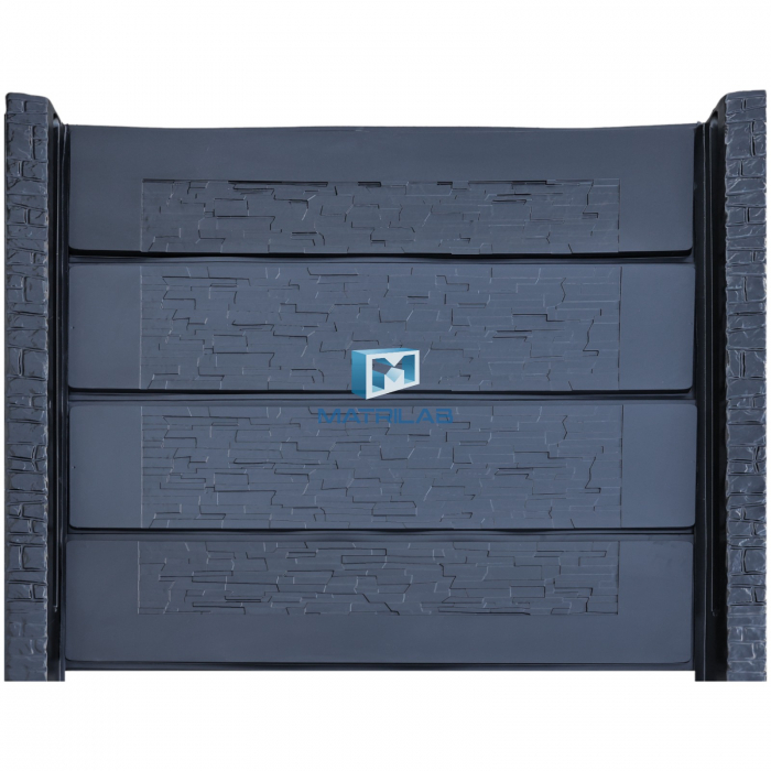 Set matrite gard panou complet cu 4 matrite de gard si 2 stalpi [2]