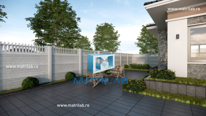 Set matrite gard panou complet cu 4 matrite de gard si 2 stalpi [3]