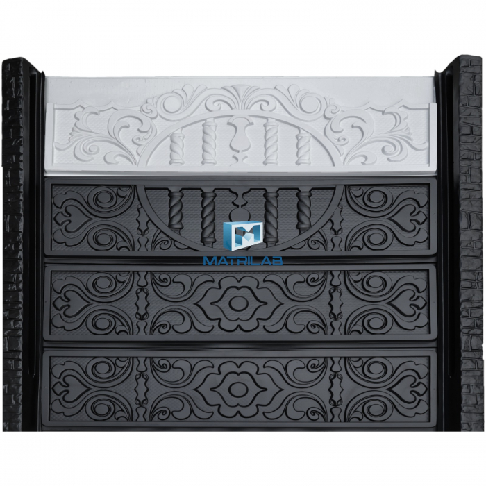 Set matrite gard panou complet cu 4 matrite de gard si 2 stalpi [3]