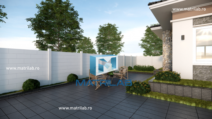 Set matrite gard panou complet cu 6 matrite de gard si 2 stalpi [2]