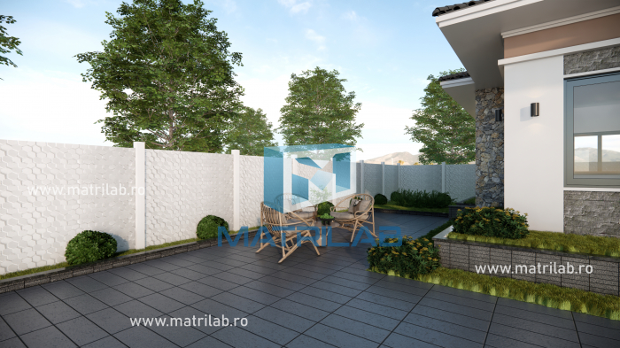 Set matrite gard panou complet cu 6 matrite de gard si 2 stalpi [2]