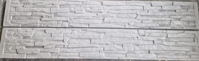 Complete panel fence mold set with 6 fence molds and 2 posts - CLASSIC STONE 3 [2]