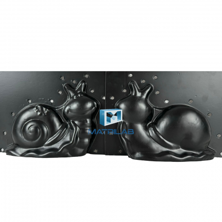 Matrite decoratiuni gradina - Matrita Melc 20 cm H - set 2 bucati fata si spate