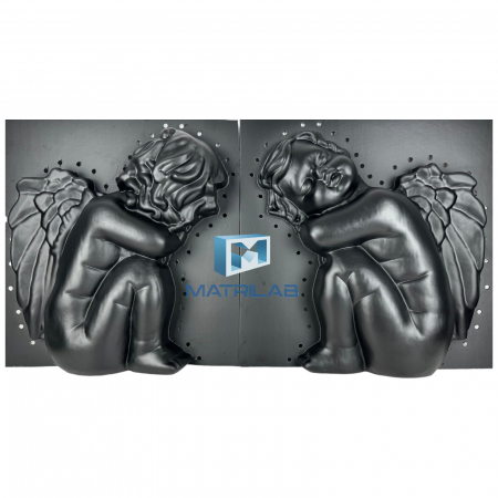 Matrite decoratiuni gradina - Matrita INGERAS STATUETA 50 cm H - set 2 bucati fata si spate