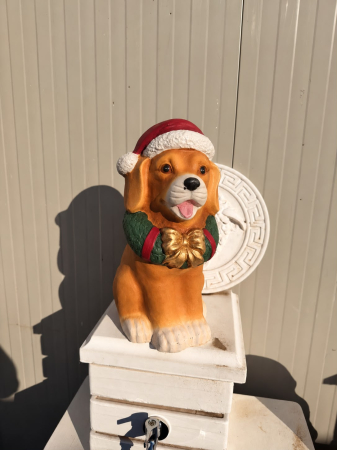 Decorative Christmas puppy mold 42 cm H [1]