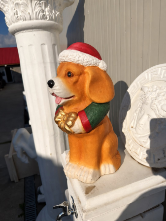 Decorative Christmas puppy mold 42 cm H [5]