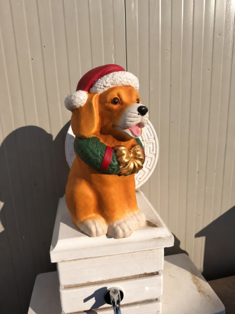 Decorative Christmas puppy mold 42 cm H [3]