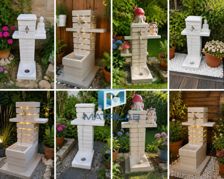 Fountain mold MODULO 30x30 cm - 4 pieces [4]