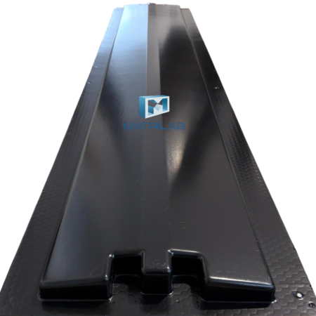 Molds covers for fences - Gable ridge fence mold 197x30x4 cm AC-79