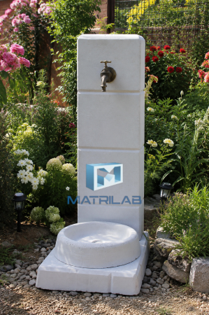 Travertine garden fountain mold [4]
